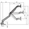 Multibrackets asztali rögzítő VESA Gas Lift Arm Single Black HD, dönthető, forgatható konzol, 15-32", fekete 7350073732449