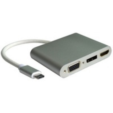 USB 3.1 C - VGA + HDMI + DisplayPort Roline 12.03.3230