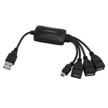 Esperanza  EA114 Usb hub 3 port+1 mini USB   USB 2.0 HUB