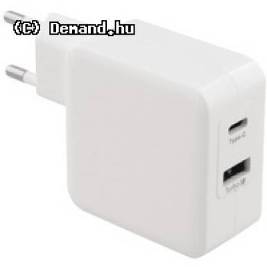 Adapter 1xUSB 1xType-C 4,8A Sweex CH-015WH