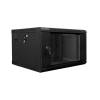 Lanberg wall-mounted double section rack 19'' flat pack 6U/600x600mm black WF02-6606-10B
