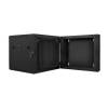 Lanberg wall-mounted double section rack 19'' flat pack 9U/600x600mm black WF02-6609-10B