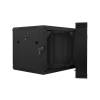 Lanberg wall-mounted double section rack 19'' flat pack 9U/600x600mm black WF02-6609-10B