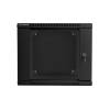 Lanberg wall-mounted double section rack 19'' flat pack 9U/600x600mm black WF02-6609-10B