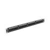 Lanberg Patch Panel 24 port 1U, cat. 6, black PPU6-1024-B