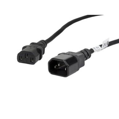 Lanberg extension power cable C13- C14 1.8m VDE CA-C13E-11CC-0018-BK Lanberg extension power cable C13- C14 1.8m VDE CA-C13E-11CC-0018-BK