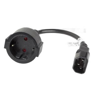 Lanberg extension power cable IEC 320 C14-SCHUKO(F) CA-C14E-10CC-0018-BK Lanberg extension power cable IEC 320 C14-SCHUKO(F) CA-C14E-10CC-0018-BK