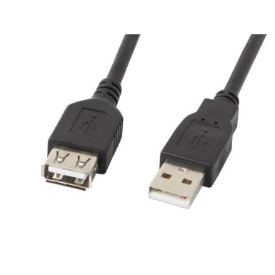 Lanberg extension cable USB 2.0 AM-AF 70cm black CA-USBE-10CC-0007-BK Lanberg extension cable USB 2.0 AM-AF 70cm black CA-USBE-10CC-0007-BK