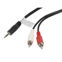 Lanberg stereo cable Mini Jack(M)-2x Chinch 1.5m CA-MJRC-10CC-0015-BK