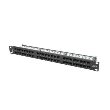 Lanberg Patch Panel 48 port 1U, cat. 5e, black PPU5-1048-B Lanberg Patch Panel 48 port 1U, cat. 5e, black PPU5-1048-B