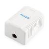 Gembird 1x RJ45 kat. 5e fali aljzat, komplett, fehér NCAC-1F5E-01