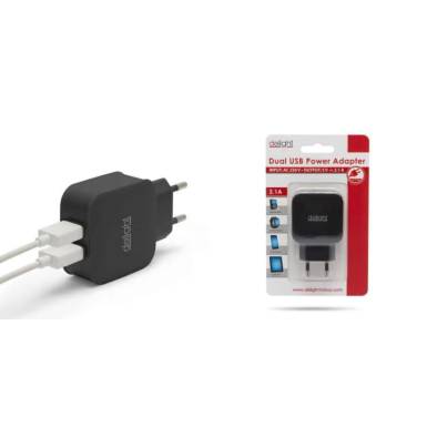 Delight Adapter 2USB Black Delight Adapter 2USB Black