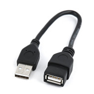 Gembird USB 2.0 A- A-csatlakozó kábel, 0.15m, fekete CCP-USB2-AMAF-0.15M