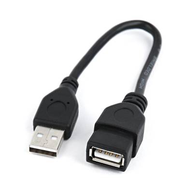 Gembird USB 2.0 A- A-csatlakozó kábel, 0.15m, fekete CCP-USB2-AMAF-0.15M Gembird USB 2.0 A- A-csatlakozó kábel, 0.15m, fekete CCP-USB2-AMAF-0.15M