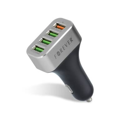 Forever 4x USB Aut&oacute;s gyorst&ouml;ltő 30 W FE458186