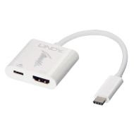 LINDY USB 3.1 Type C to HDMI Adapter w/ Power Delivery