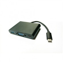 VALUE USB 3.1 C - VGA Adapter + USB3.0 A + USB C power delivery