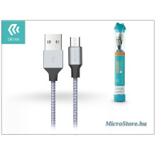 Devia USB - micro USB adat- és töltőkábel 1 m-es vezetékkel - Devia Tube for Android USB 2.4A ST301278