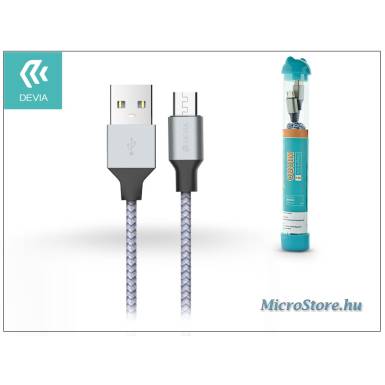 Devia USB - micro USB adat- &eacute;s t&ouml;ltők&aacute;bel 1 m-es vezet&eacute;kkel - Devia Tube for Android USB 2.4A ST301278