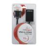 Gembird adapter VGA(M) - HDMI(F), black A-VGA-HDMI-01