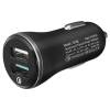 Spigen Spigen Essential F27QC Quick Charge 3.0 autós töltő adapter, 2XUSB, fekete 000CG20643