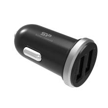 CAR CHARGER Silicon Power CC102P  - 2.1A (10.5W) DUAL USB, Fekete