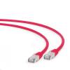 Gembird FTP LSZH kat.6A RJ45 patch kábel, 2m, red PP6A-LSZHCU-R-2M