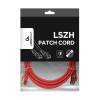 Gembird FTP LSZH kat.6A RJ45 patch kábel, 2m, red PP6A-LSZHCU-R-2M