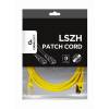 Gembird FTP LSZH kat.6A RJ45 patch k&aacute;bel, 3m, s&aacute;rga PP6A-LSZHCU-Y-3M