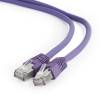 Gembird FTP LSZH kat.6A RJ45 patch k&aacute;bel, 5m, ibolya PP6A-LSZHCU-V-5M