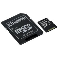 Kingston 256GB microSDXC Canvas Select 80R CL10 UHS-I Card + SD Adapter SDCS/256GB