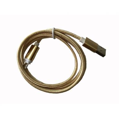 BH Kábel - Lightning (USB-lightning, harisnyázott, 1m, arany) BH Kábel - Lightning (USB-lightning, harisnyázott, 1m, arany)