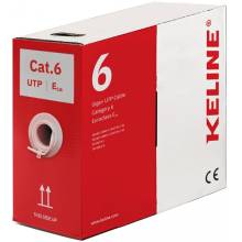 KE-Line Cat.6 (U/UTP) 305m LSOH &aacute;rny&eacute;kolatlan fali k&aacute;bel KE400U23LSOH-ECA