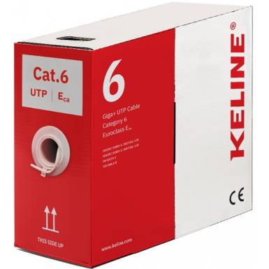 KE-Line Cat.6 (U/UTP) 305m LSOH árnyékolatlan fali kábel KE400U23LSOH-ECA KE-Line Cat.6 (U/UTP) 305m LSOH árnyékolatlan fali kábel KE400U23LSOH-ECA