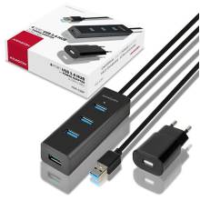 AXAGON HUE-S2BP USB3.0 Charging Hub Black AXAGON HUE-S2BP USB3.0 Charging Hub Black