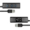 AXAGON HUE-S2BP USB3.0 Charging Hub Black