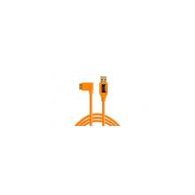 TetherPro USB 3.0 A male to Micro B Right Angle -  15 ORG