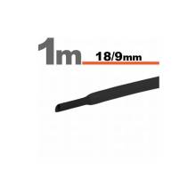 Zsugorcső 18mm / 9mm fekete 11026F