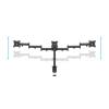 Multibrackets asztali rögzítő Deskmount Basic Triple , dönthető, forgatható konzol, 15-27", fekete 7350073733385