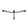 Multibrackets asztali rögzítő Deskmount Basic Triple , dönthető, forgatható konzol, 15-27", fekete 7350073733385