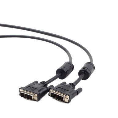Gembird DVI video kábel, single link, 1.8m black CC-DVI-BK-6