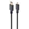 Gembird HDMI -HDMI Micro kábel aranyozott csatlakozóval 1.8m, bulk csomagolás CC-HDMID-6