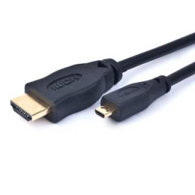 Gembird HDMI -HDMI Micro kábel aranyozott csatlakozóval 3m, bulk csomagolás CC-HDMID-10 Gembird HDMI -HDMI Micro kábel aranyozott csatlakozóval 3m, bulk csomagolás CC-HDMID-10