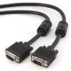 Gembird VGA HD15m/HD15m kettős árnyékolású w/2*ferritmag 10m kábel fekete CC-PPVGA-10M-B