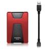 2,5" 2TB A-DATA USB 3.1 HDD AHD650-2TU31-CRD piros