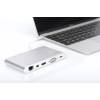 Universal Docking Station USB Type C, 11-port, Dual Monitor, 4K 30Hz, alumunium DA-70861