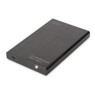 External SSD/HDD Enclosure 2.5'' SATA II to USB 2.0, 9.5/7.5mm, aluminium DA-71104