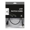 Gembird Patch cord UTP Cat6, 0.25 m, black PP6U-0.25M/BK