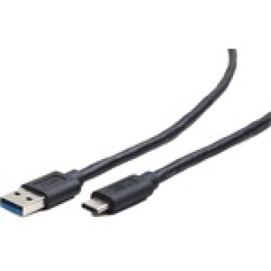 Gembird USB 3.0 AM to Type-C cable (AM/CM), 0.5m, black CCP-USB3-AMCM-0.5M