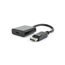 Gembird Displayport male to HDMI female adapter, 10cm, black, blister AB-DPM-HDMIF-002
